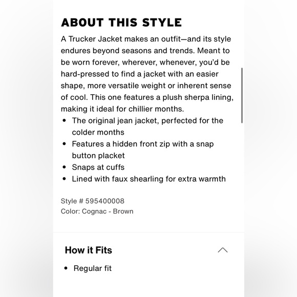 Levi's Women's faux sherling trucker jacket Yellowstone - Picture 6 of 6